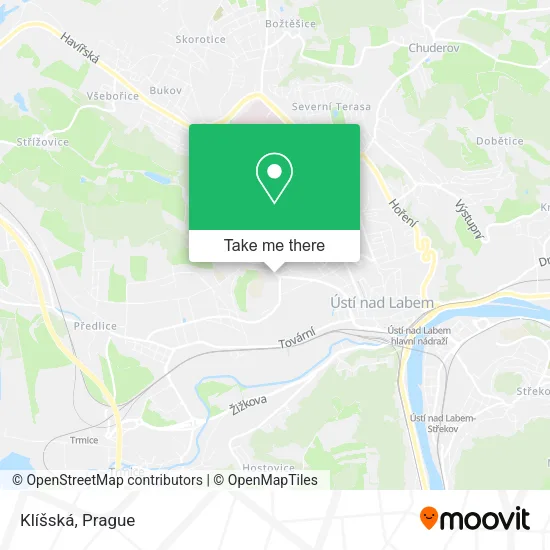 Карта Klíšská