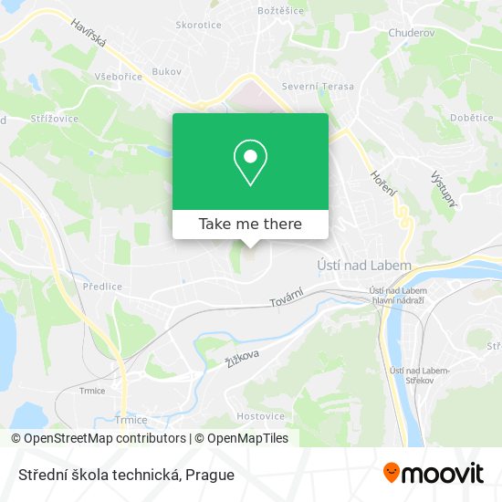 Střední škola technická map