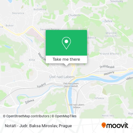 Notáři - Judr. Baksa Miroslav map