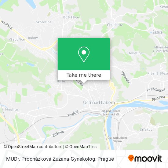 MUDr. Procházková Zuzana-Gynekolog map