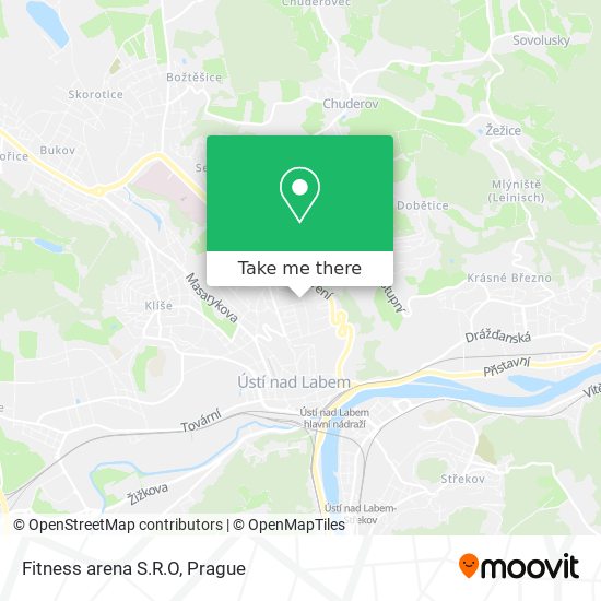 Fitness arena S.R.O map