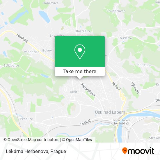Lékárna Herbenova map