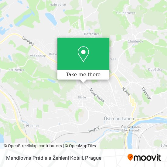 Mandlovna Prádla a Žehlení Košilí map