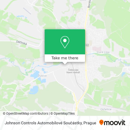Johnson Controls Automobilové Součástky map