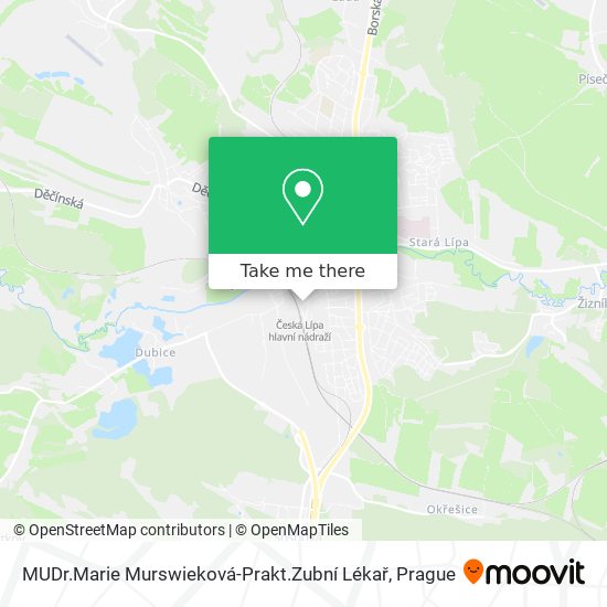 Карта MUDr.Marie Murswieková-Prakt.Zubní Lékař