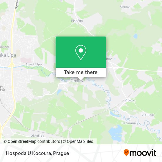 Hospoda U Kocoura map