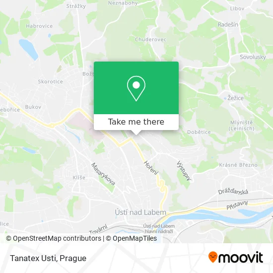 Карта Tanatex Usti