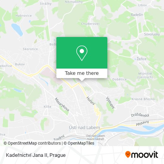 Kadeřnictví Jana II map