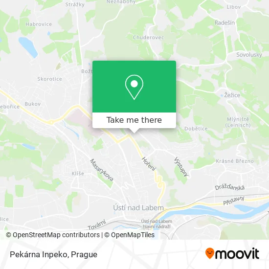 Карта Pekárna Inpeko