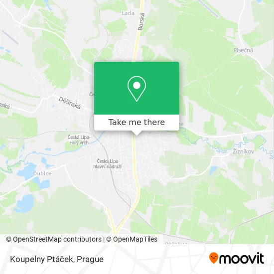 Карта Koupelny Ptáček