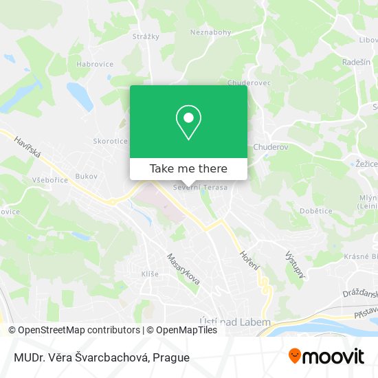 MUDr. Věra Švarcbachová map