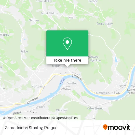 Карта Zahradnictvi Stastny