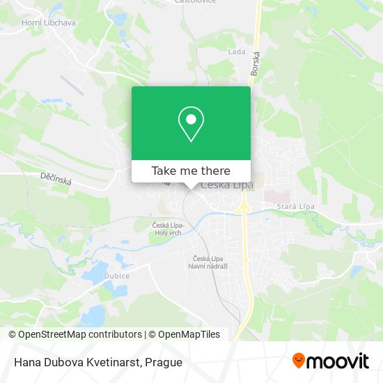 Hana Dubova Kvetinarst map