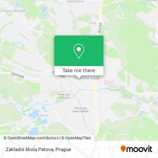 Základní škola Pátova map