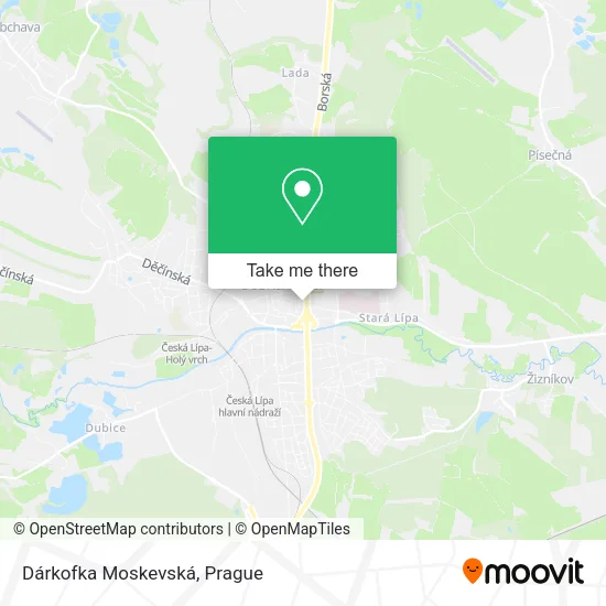 Карта Dárkofka Moskevská