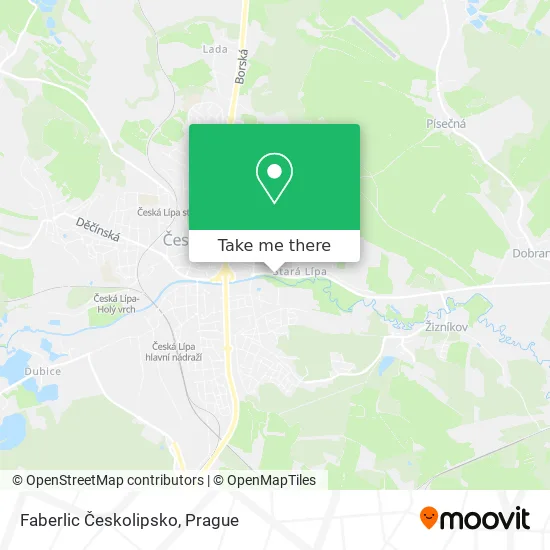 Карта Faberlic Českolipsko