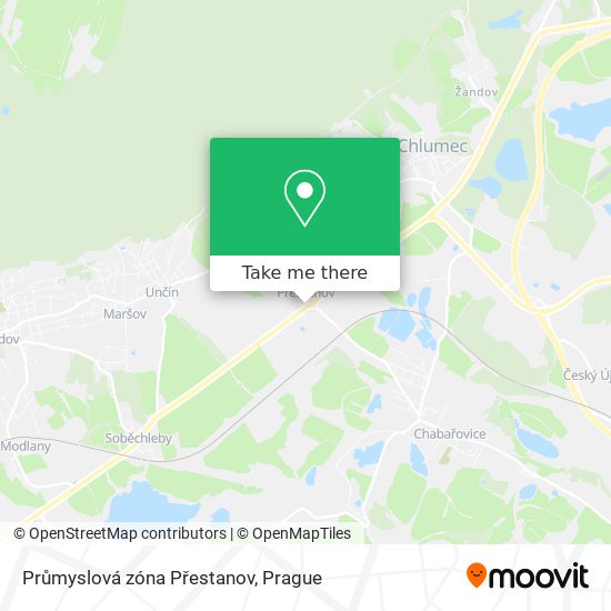 Карта Průmyslová zóna Přestanov