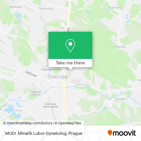 MUDr. Minařík Lubor-Gynekolog map