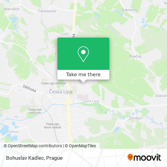 Bohuslav Kadlec map