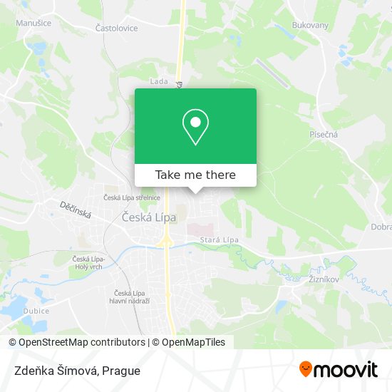 Zdeňka Šímová map