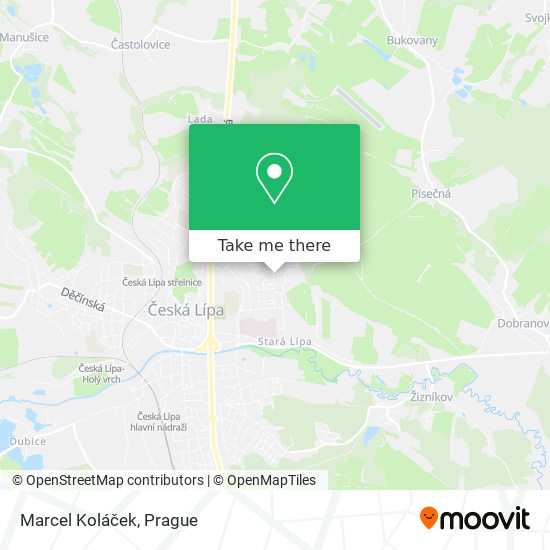 Marcel Koláček map