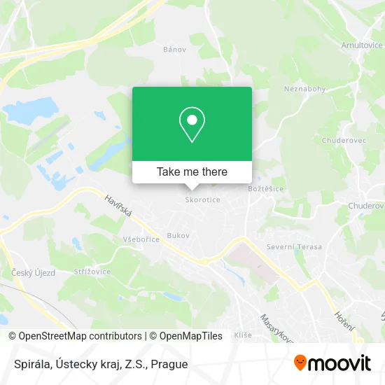Карта Spirála, Ústecky kraj, Z.S.