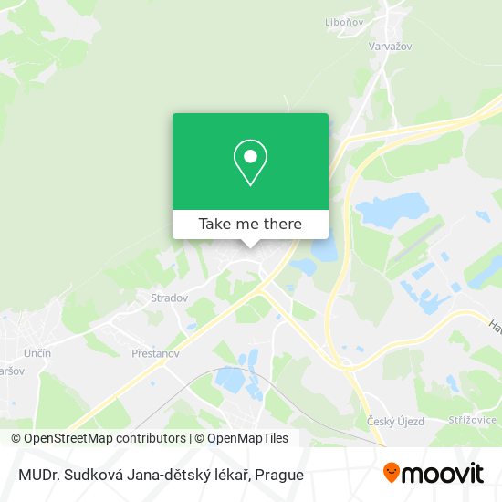 MUDr. Sudková Jana-dětský lékař map