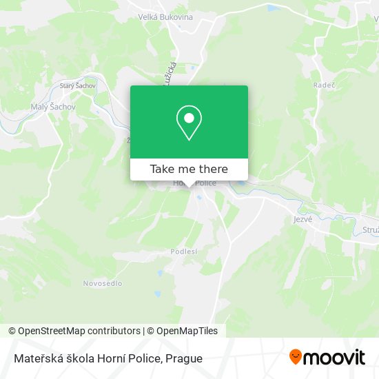 Mateřská škola Horní Police map