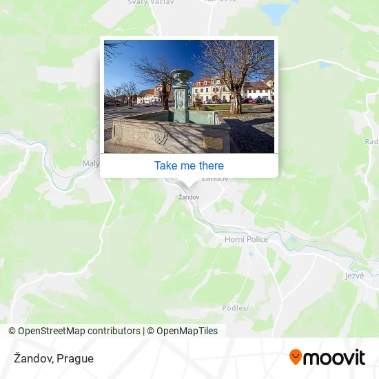 Карта Žandov