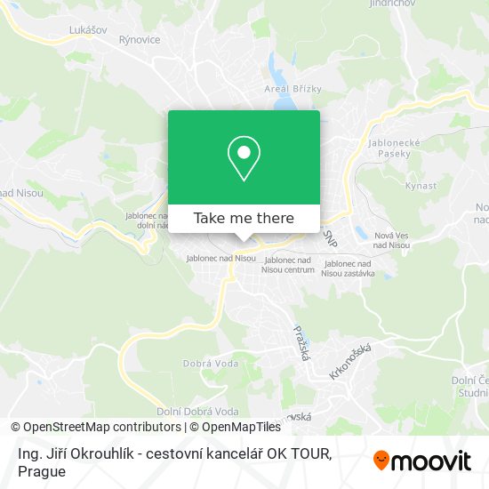 Ing. Jiří Okrouhlík - cestovní kancelář OK TOUR map