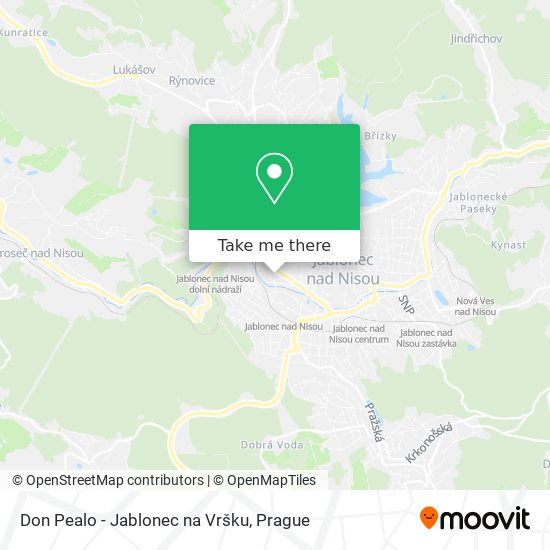 Don Pealo - Jablonec na Vršku map