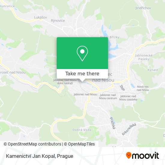 Kamenictví Jan Kopal map