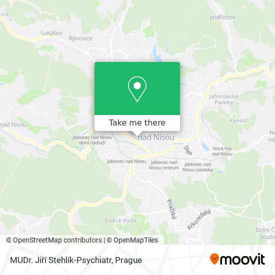 MUDr. Jiří Stehlík-Psychiatr map