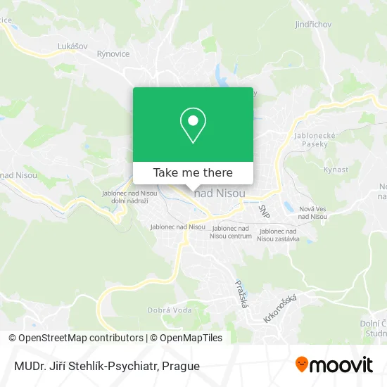 MUDr. Jiří Stehlík-Psychiatr map