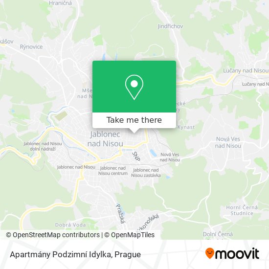 Apartmány Podzimní Idylka map