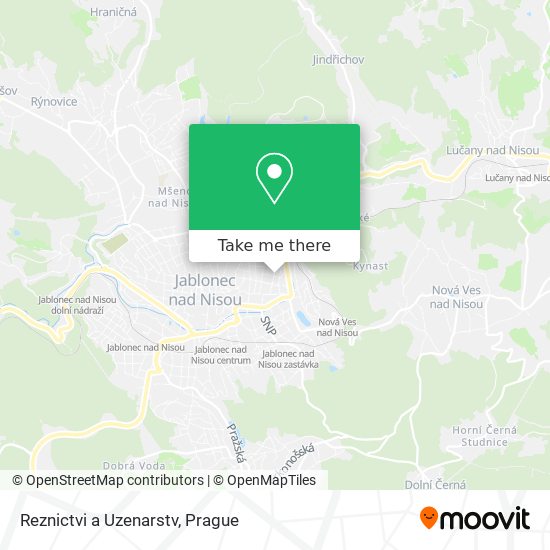 Reznictvi a Uzenarstv map