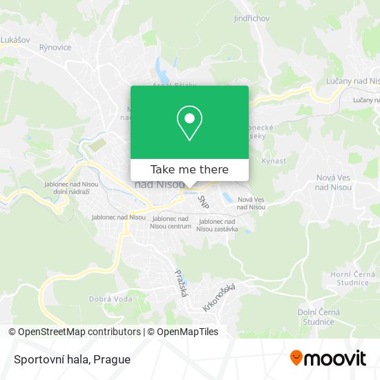 Sportovní hala map