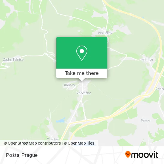 Карта Pošta