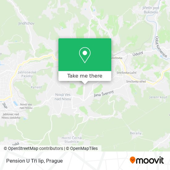 Pension U Tří lip map