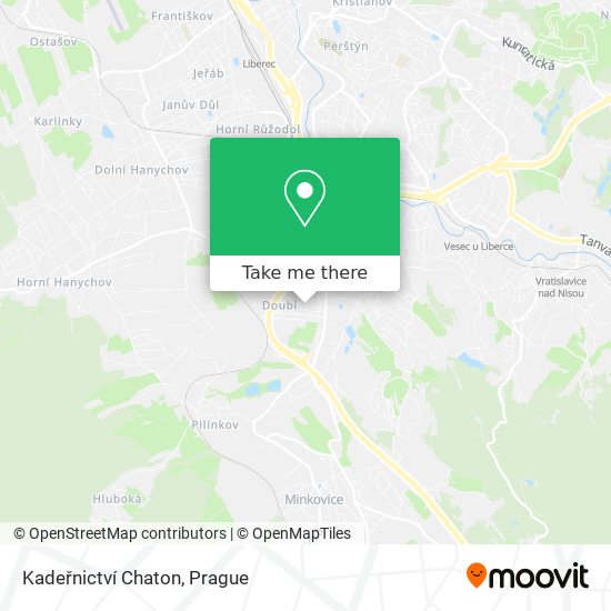 Kadeřnictví Chaton map