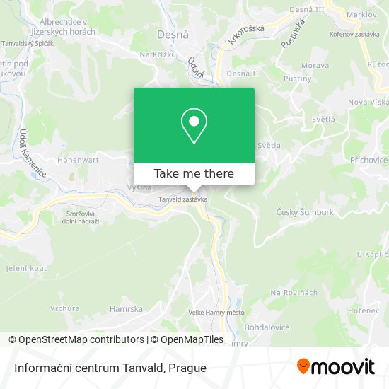 Informační centrum Tanvald map