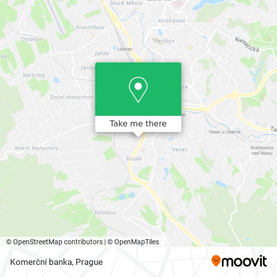 Komerční banka map