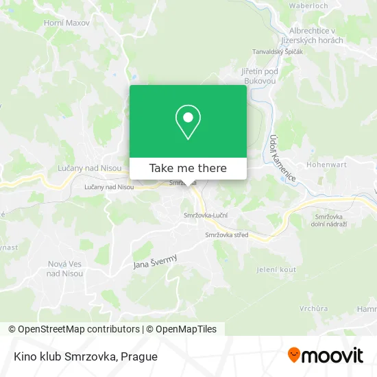 Карта Kino klub Smrzovka