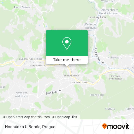 Hospůdka U Bobše map