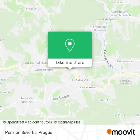 Карта Penzion Severka