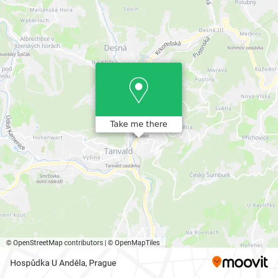 Карта Hospůdka U Anděla