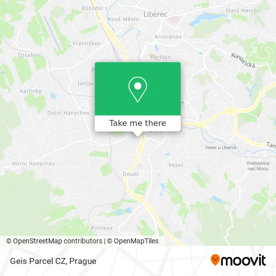 Карта Geis Parcel CZ