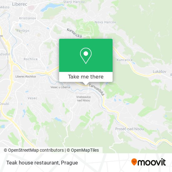 Teak house restaurant map