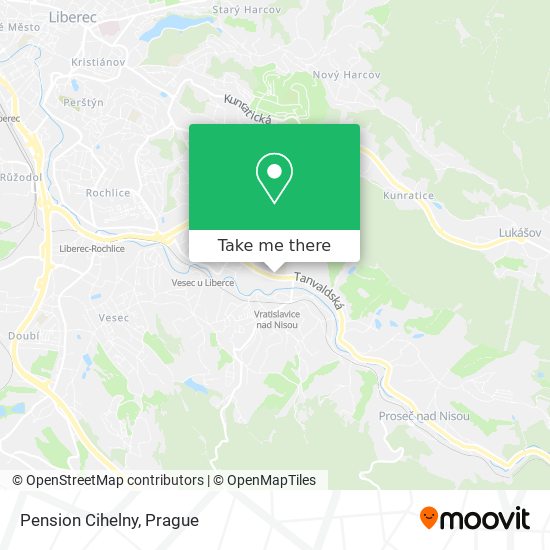 Pension Cihelny map