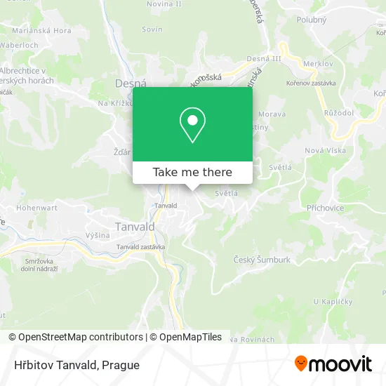 Карта Hřbitov Tanvald